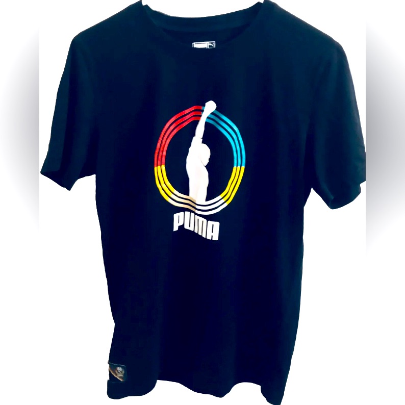 Men’s Puma Black History Month Salute Tee Rare Size Medium